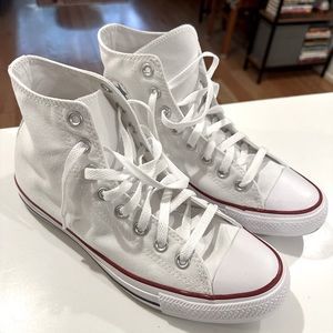 White converse high tops - worn once